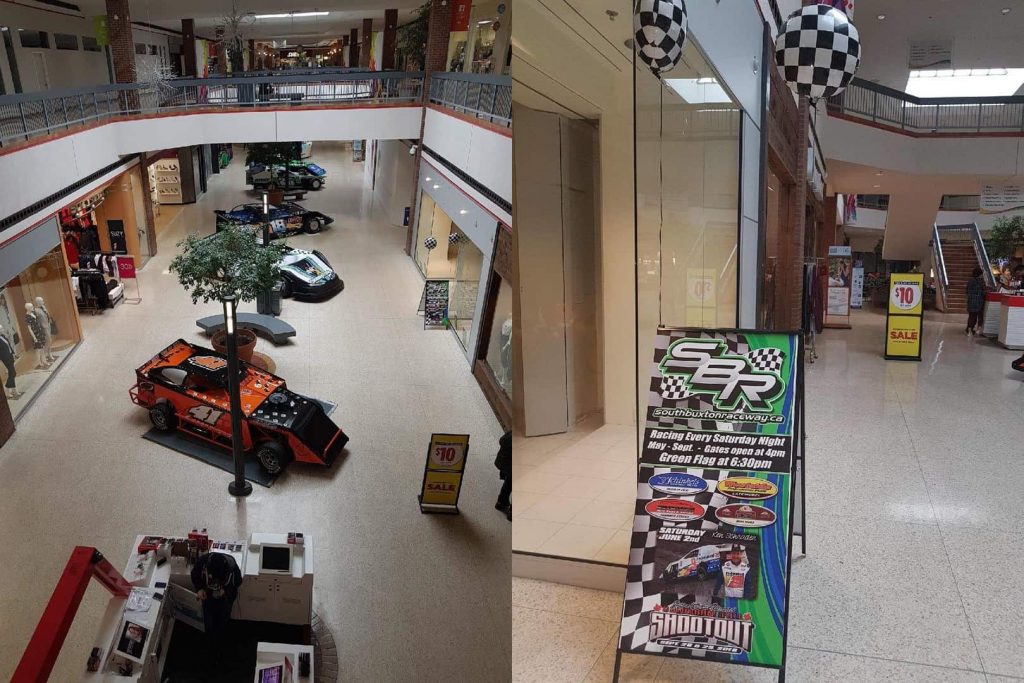 Car racing services inside the Downtown Chatham Centre